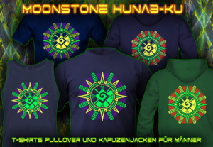 Moonstone Männer T-shirt mit neon Leuchtfarben