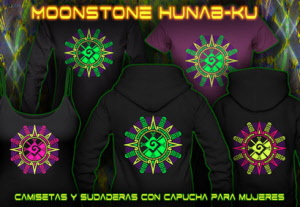 Moonstone Camiseta con colores de neón para mujer