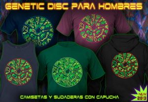 Disco genética: (Genetic Disc) Camisas y sudaderas con capucha de los hombres