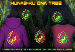 Hunab Ku: camiseta colores de neón para mujer