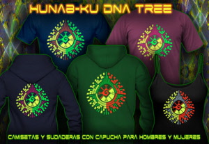 Hunab Ku - Tshirts und Kapuzenpullover mit Neonfarben