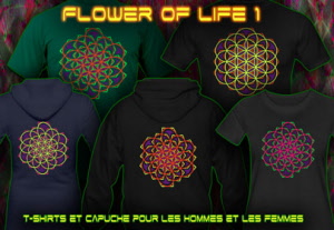 Fleur de vie: t-shirts et hoodies pour les hommes et les femmes.