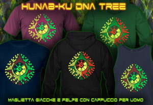 Hunab Ku: maglietta colori al neon per uomo