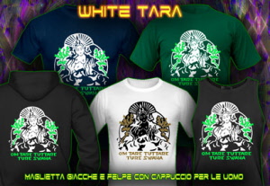 White Tara Maglietta Colori Neon per Uomo