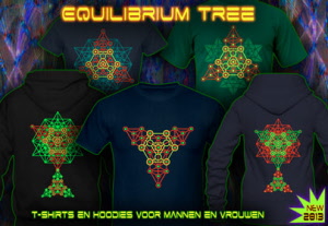 Equilibrium Levensboom t-shirts topjes en hoodies voor mannen en vrouwen