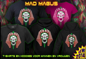 Mad Magus: t-shirts en hoodies met zwart licht aktieve print