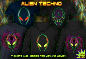 Alien Techno: t-shirts jackets and hoodies