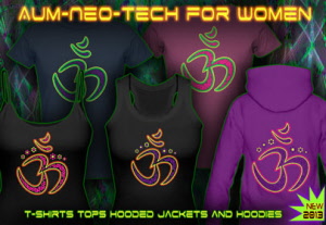 Aum Neo Tech, Blacklight Party T-Shirt for Women