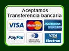 Las opciones de pago, Visa, Mastercard, PayPal. Transferencia bancaria