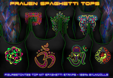 psywear604 Spaghetti Top für Damen