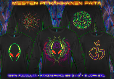 psywear604 pitkähihainen t-paita miehille