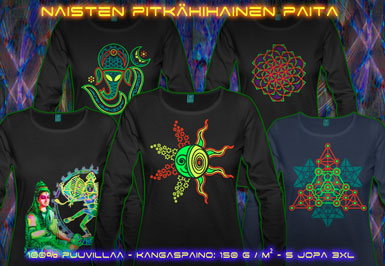 psywear604 pitkähihainen t-paita naisille