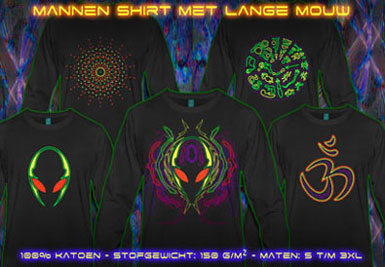 psywear604 heren t-shirts met lange mouwen