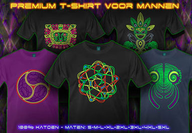 psywear604 psychedlische t-shirts voor mannen