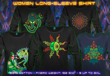 psywear604 long sleeve t-shirt for women