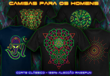 psywear 604 camisetas clássicos para homens